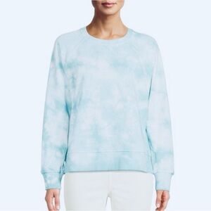 NWT ATHLETA Beachy Crewneck Sweatshirt, Tie Dye Sea Fog